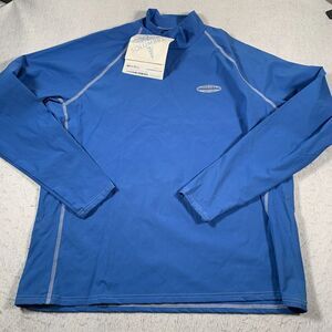 Solumbra Shirt Mens XL Blue Pullover Surf Ocean‎ SPF 30+ Stretch